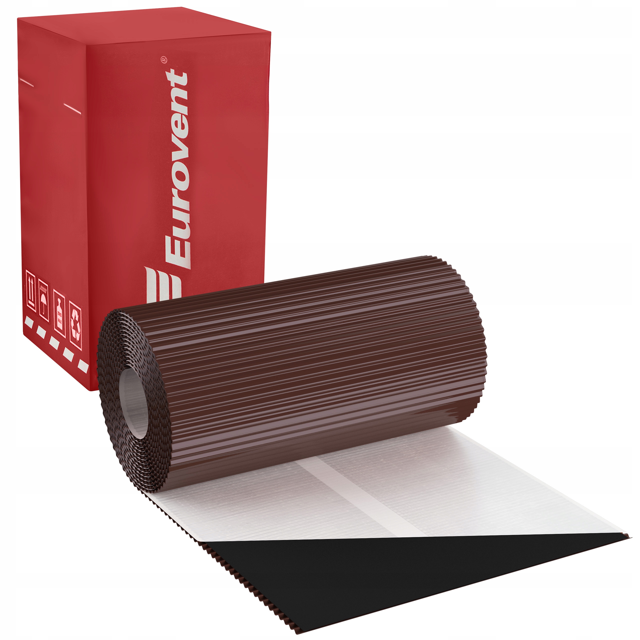 Hliníková komínová páska 5 m Ral 8017 Eurovent Standard Bronz