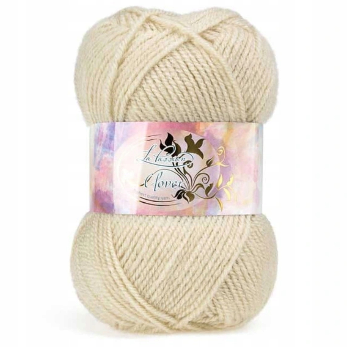 Włóczka Clover akryl 50g 004 Ciemne ecru
