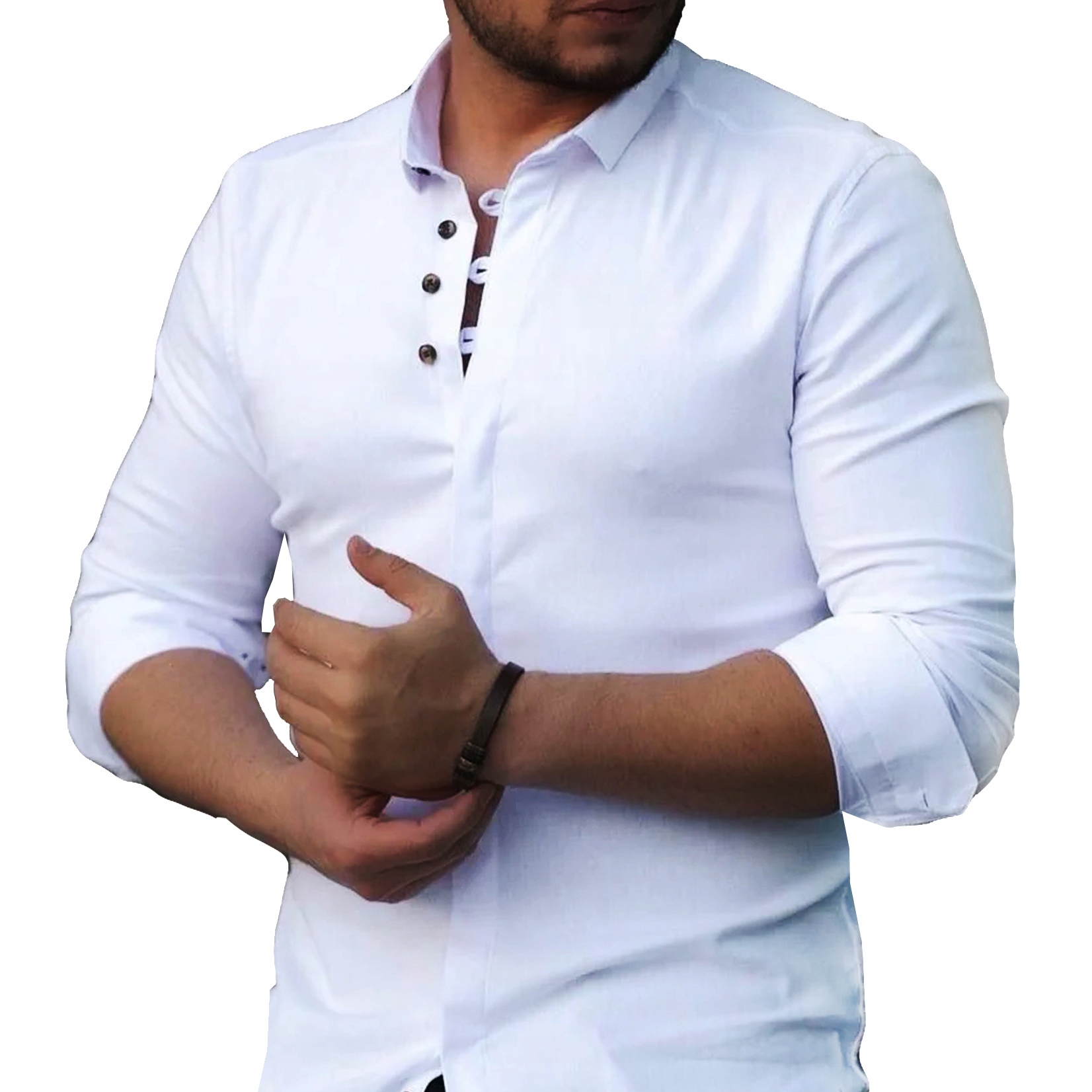 Pánská košile Casual Elegantní Regular Kontrast