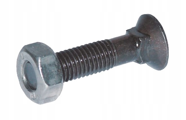 Śruba płużna 4-kątna z podsadzeniem 12x35mm KL10.9