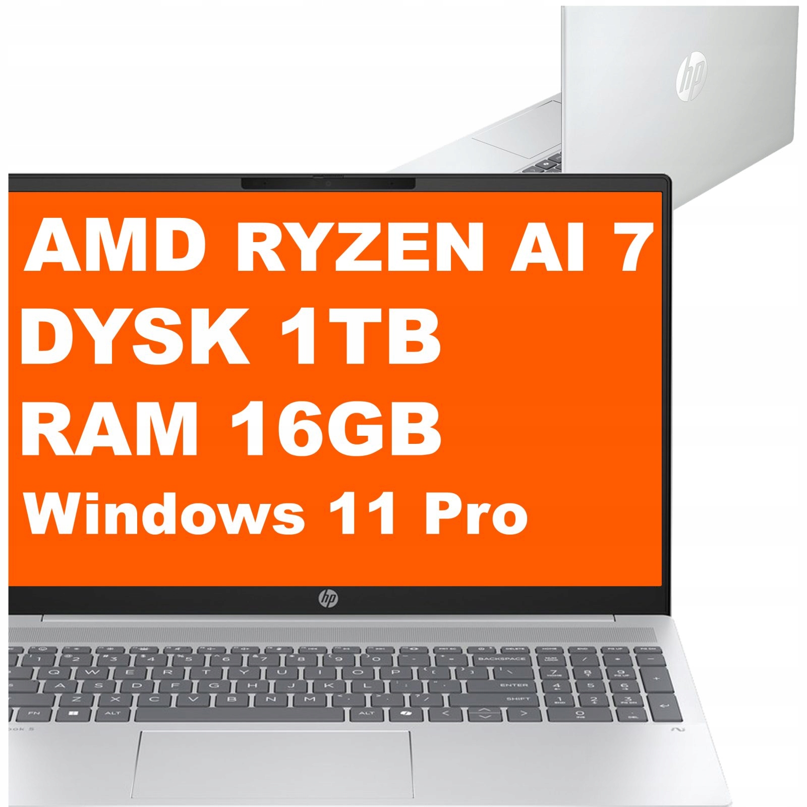 Laptop Hp OmniBook 5 16-ag Ryzen Ai 7 16GB 1TB Radeon 860M 2k Win 11 Pro