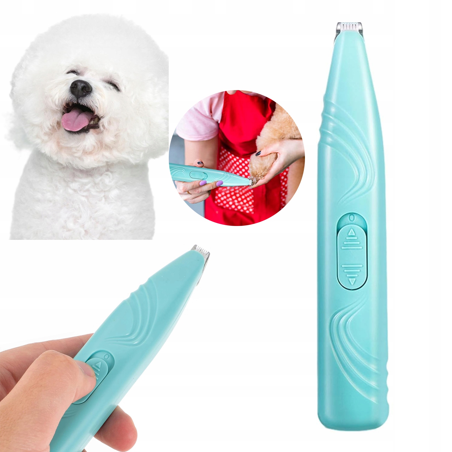 Levně Mini Elektrický Střihací Strojek Pro Psy A Kočky Na Srst A Drápy Bezdraúový Střihací Strojek Pro Domácí Zvířata, Tichý