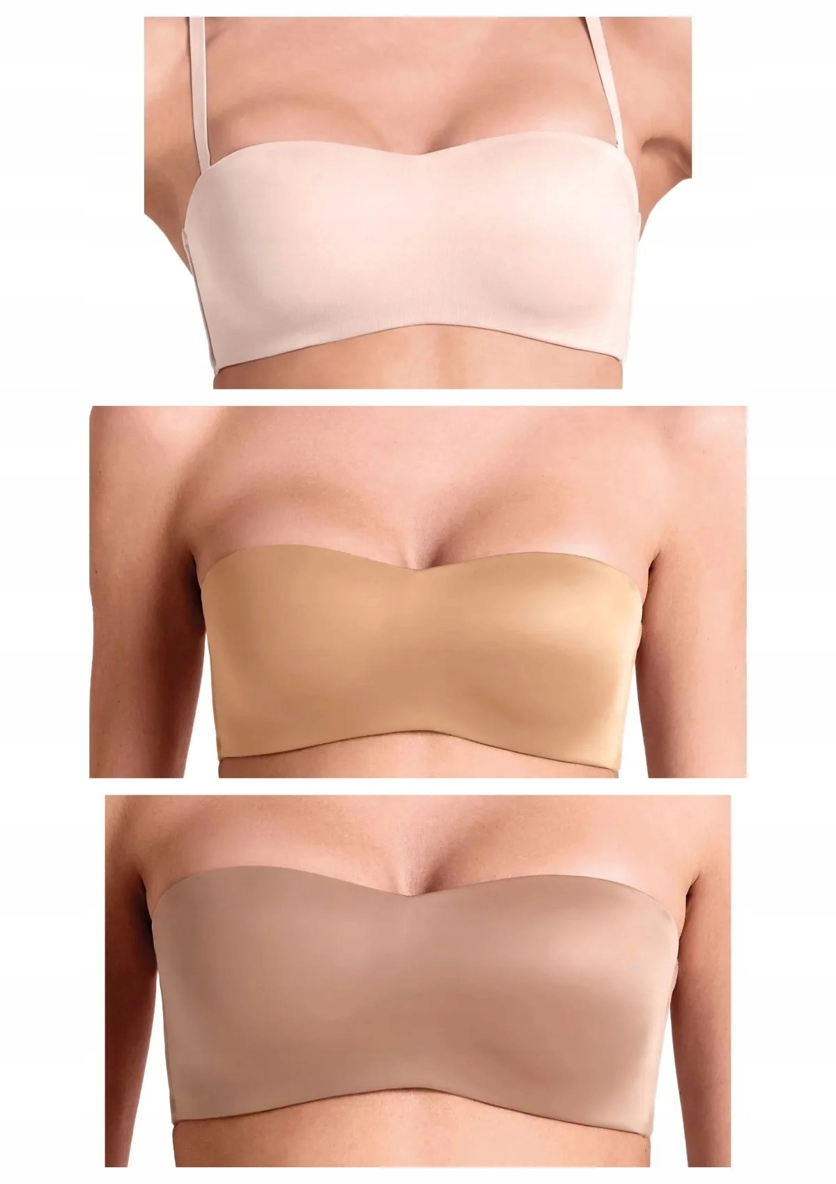 Lormar Feel Ultrashine podprsenka 3 ks talco, zlatá, hnědá S