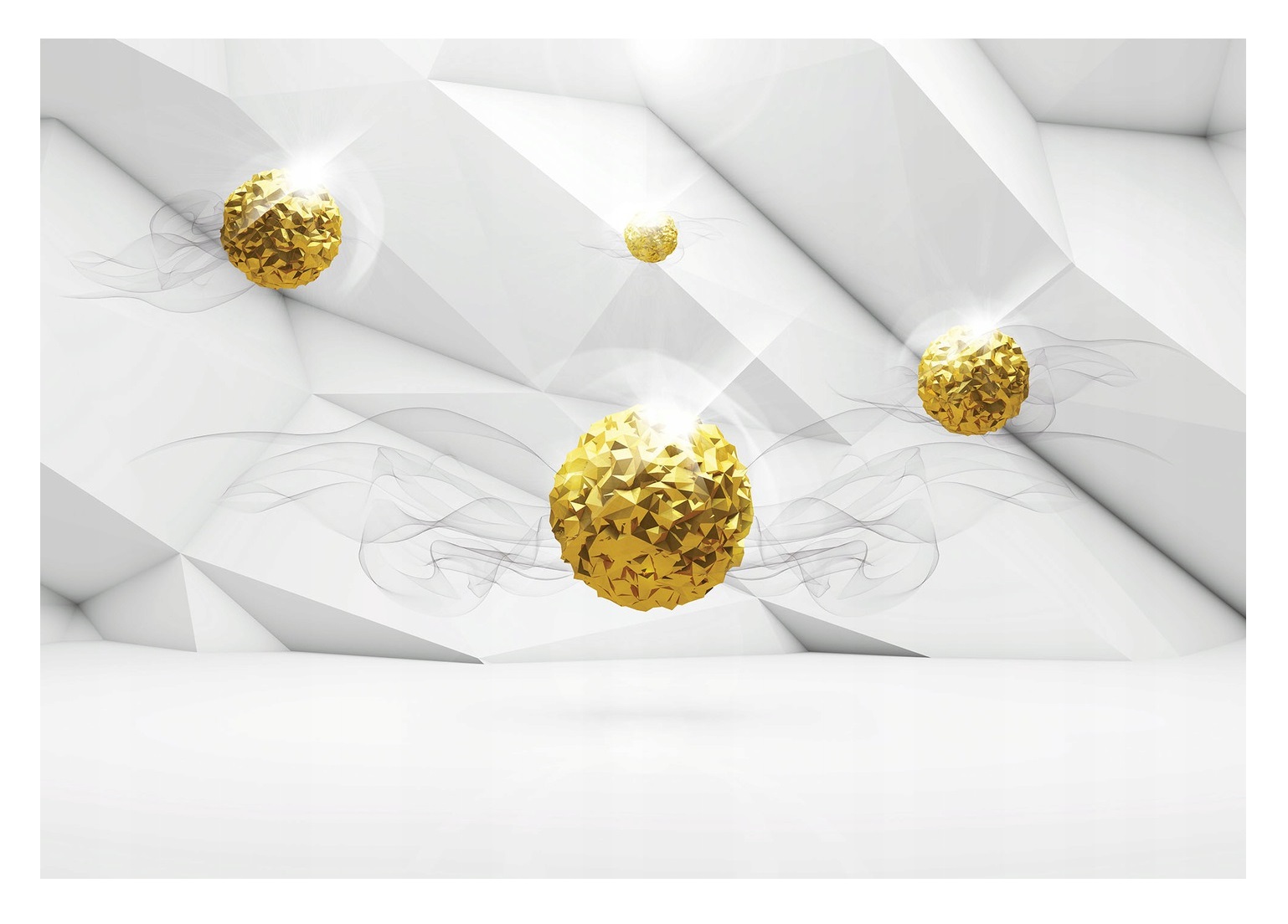 

Fototapeta 3D Do Salonu Optyczna Kule XXL 368x254