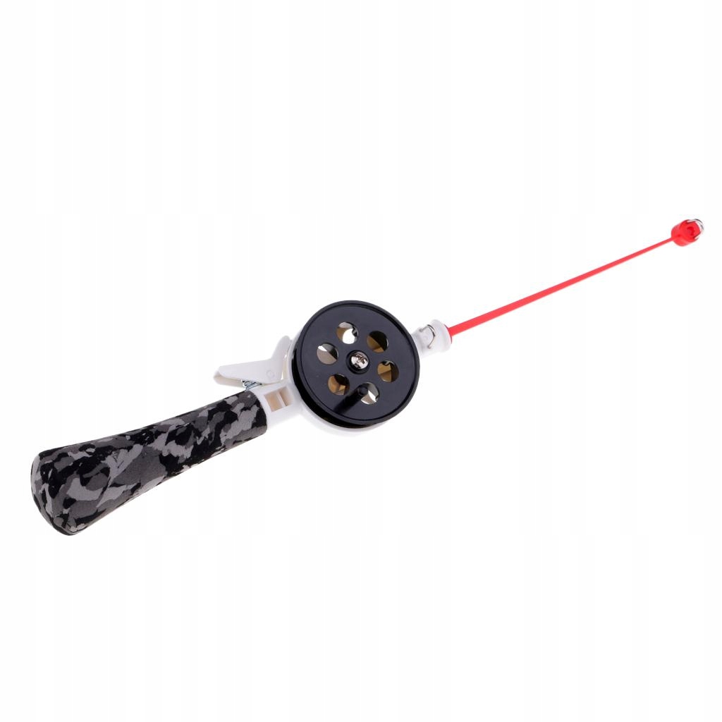 de-Mini Winter Fishing Rod Ice Fishing Rod with Reel for Beginner Children Marka bez marki