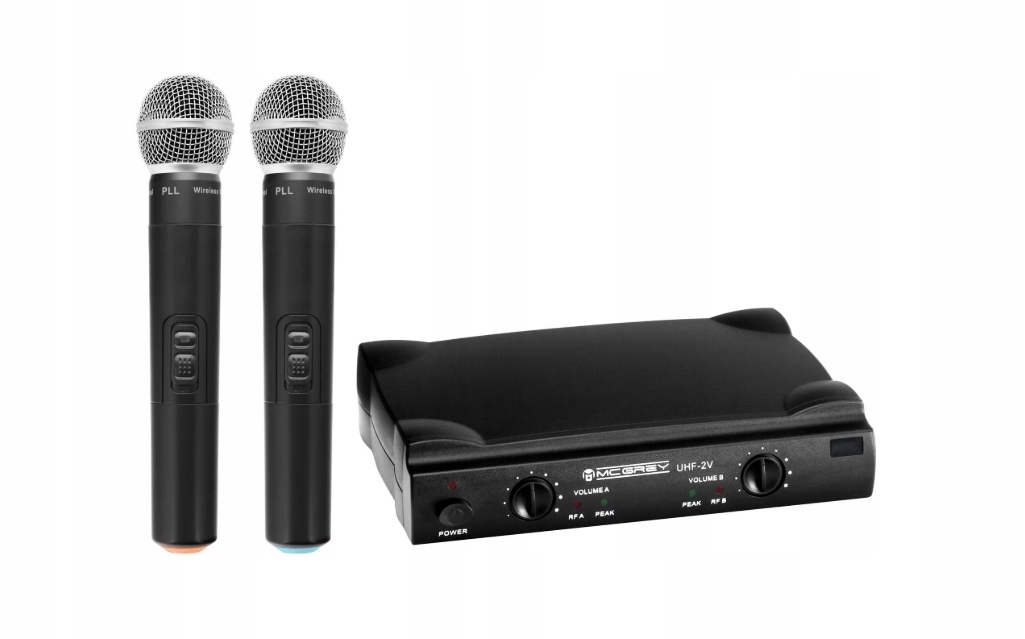 Sada bezdrátových mikrofonů McGrey UHF-2V2I