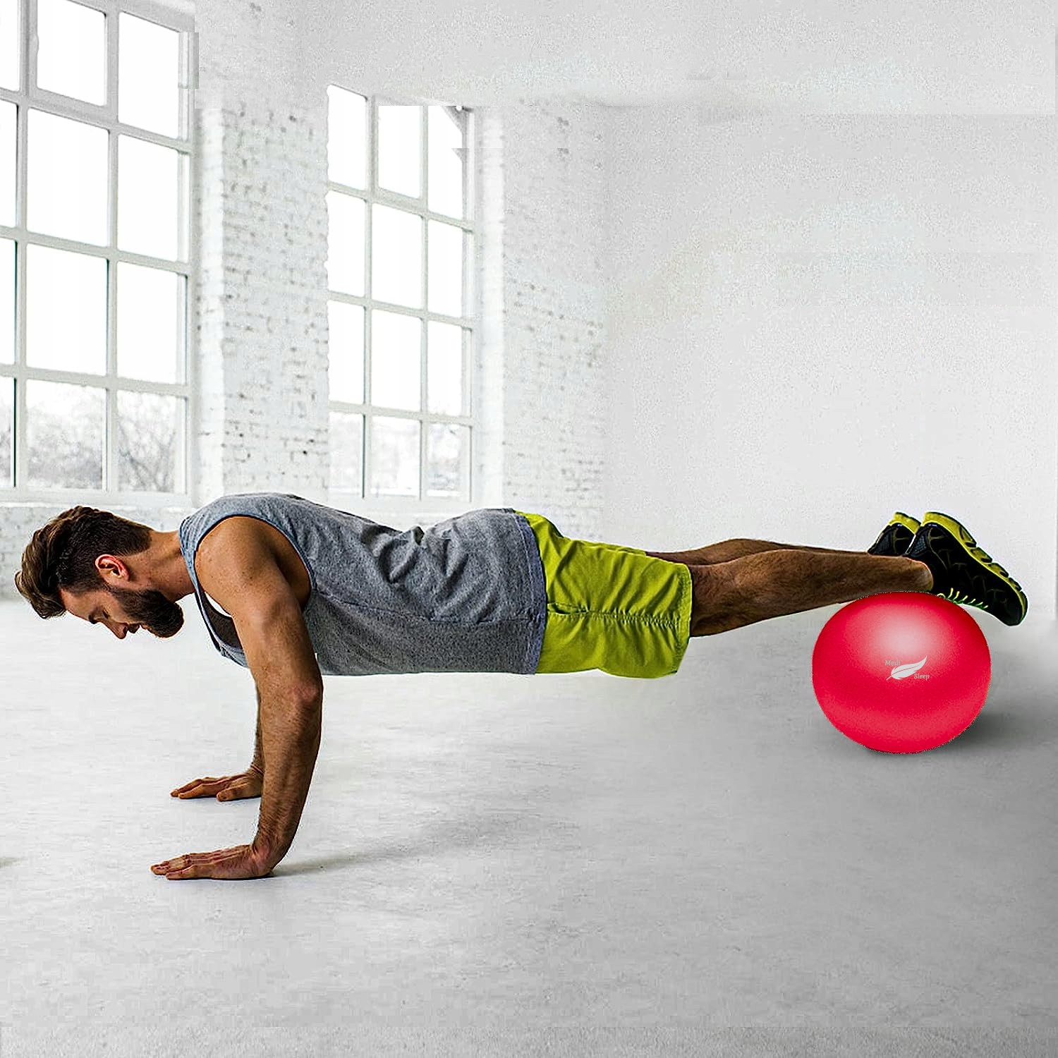 PIŁKA GIMNASTYCZNA REHABILITACYJNA DO ĆWICZEŃ FITNESS PILATES MOCNA 20 cm Model piłka do pilatesu