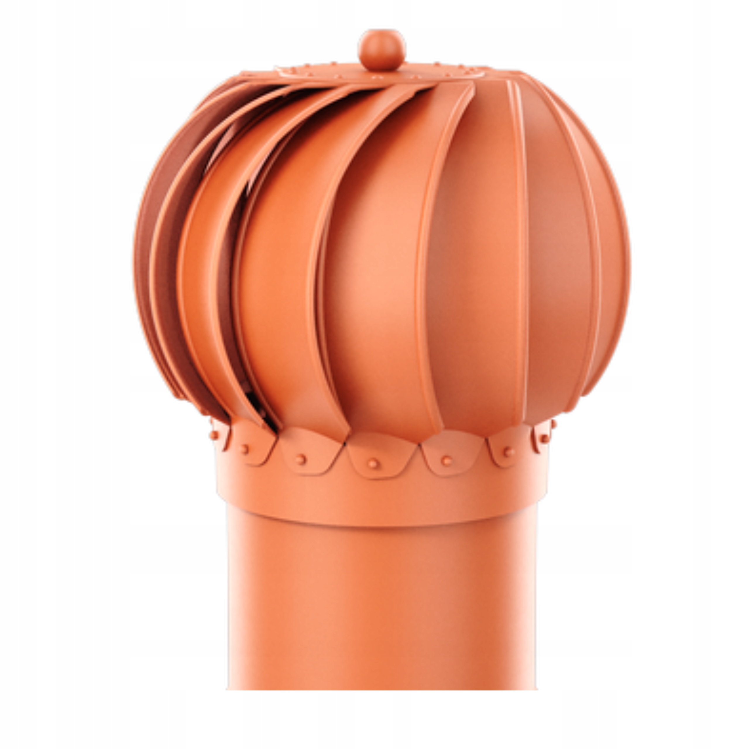 Komínová vložka do ventilace kulová Otočná fi150 Cihlová 8004