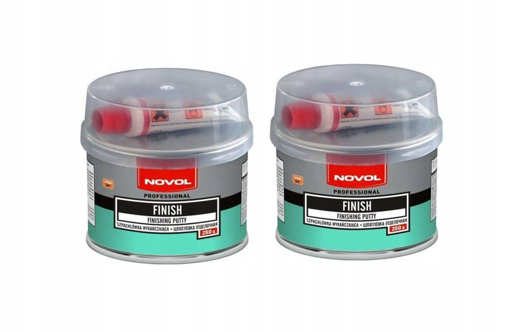 2x Novol Finish Szpachlówka Wykańczająca 250g