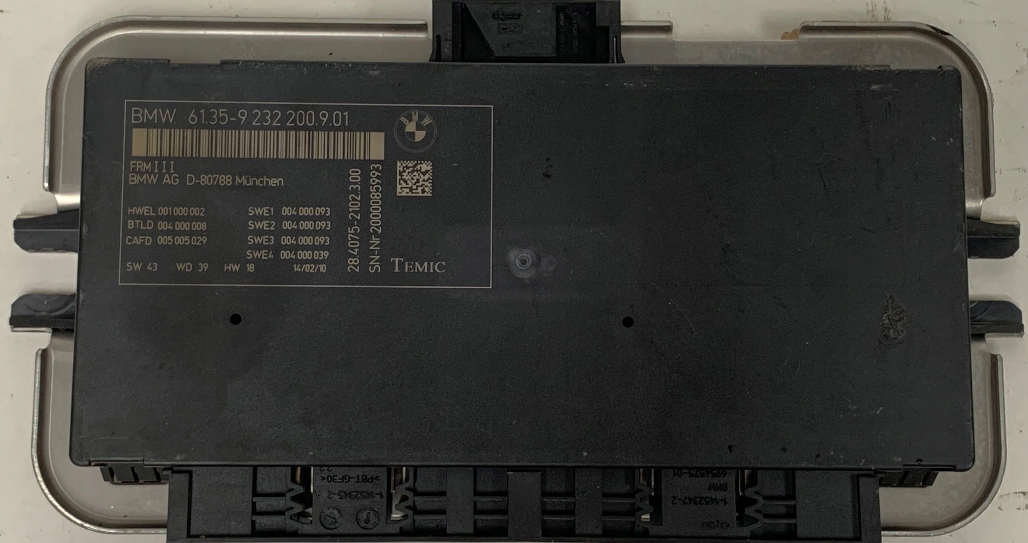 BMW F10 moduł świateł FRM III 9232200