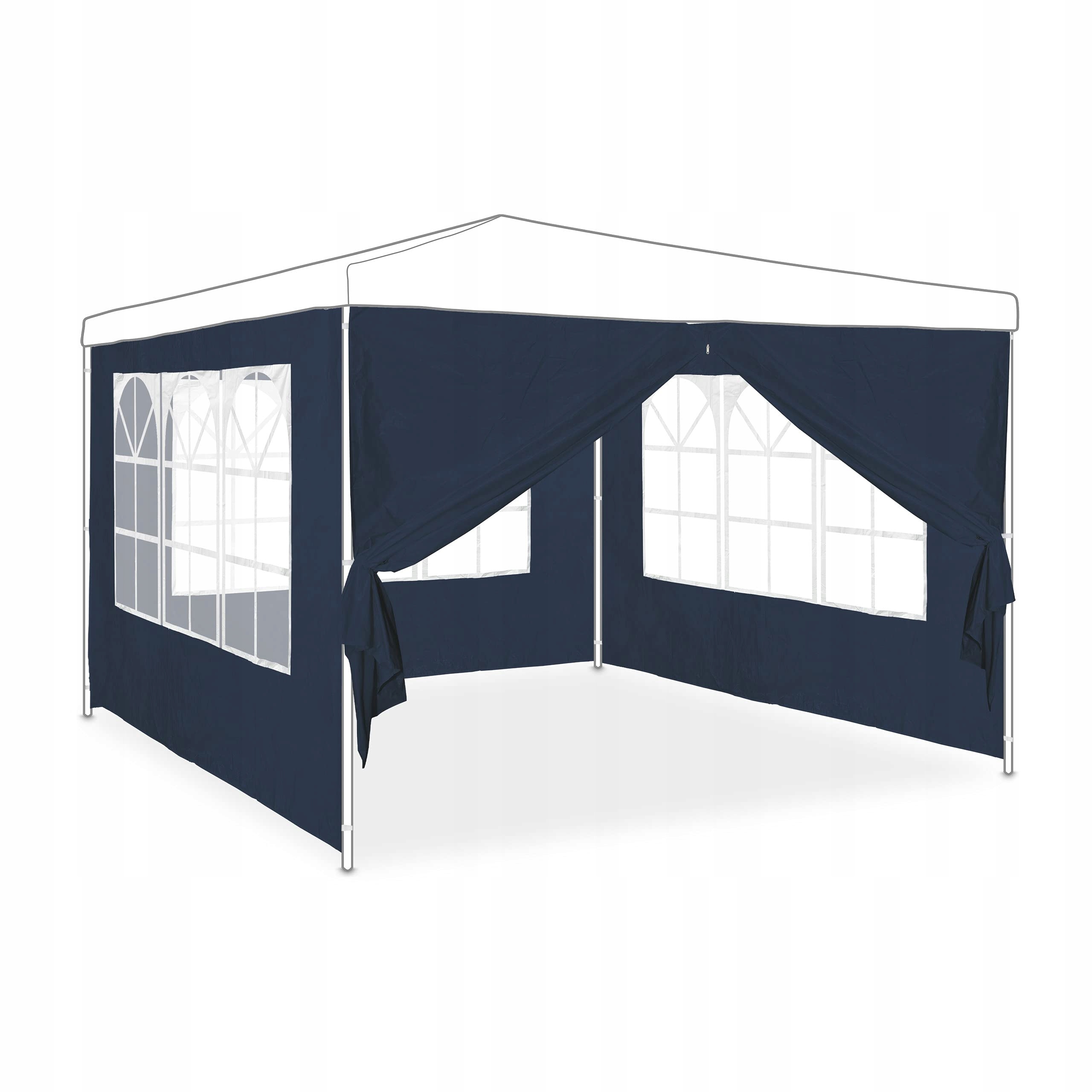 Relaxdays 4 panely, stěny do pavilonu modré 2x3 m