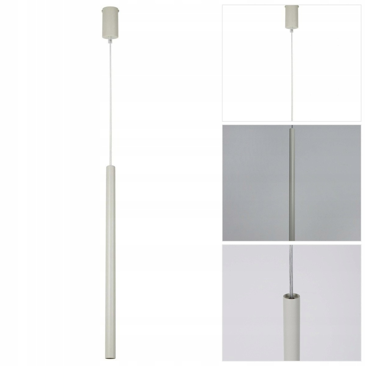Závěsná lampa Sopel béžová v ložnici vedle postele, měkké světlo, nastavitelná, Sigma