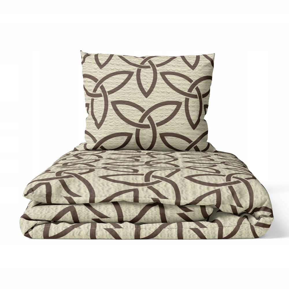 Krepové povlečení 200x220 cm 2x 70x80 cm Polská Výroba, vzor: Proplétaný