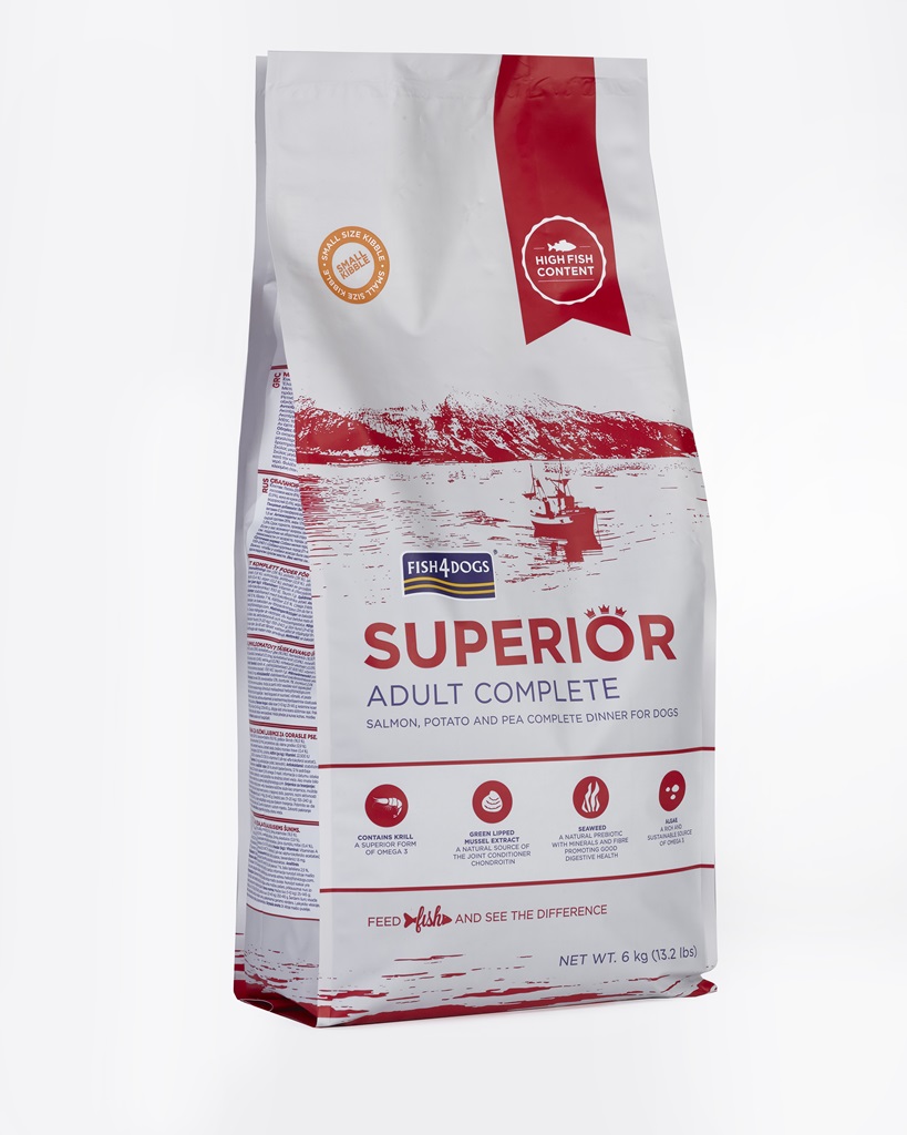 Levně FISH4DOGS Granule malé pro dospělé psy Superior losos s bramborami 6 kg