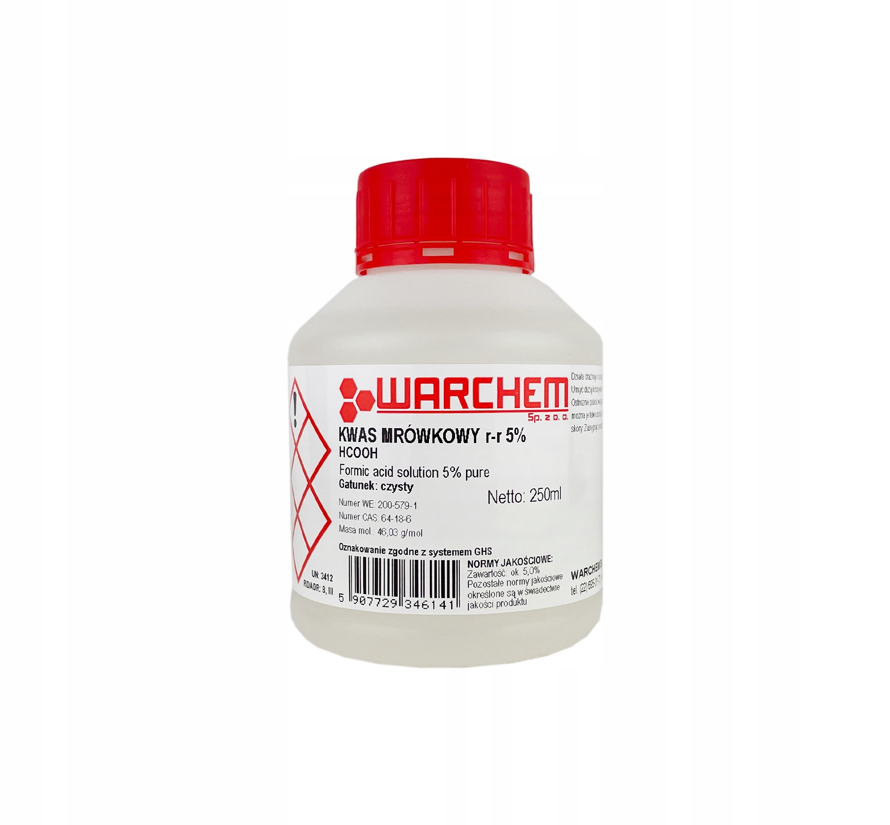 

Kwas Mrówkowy 5% czysty 250ml