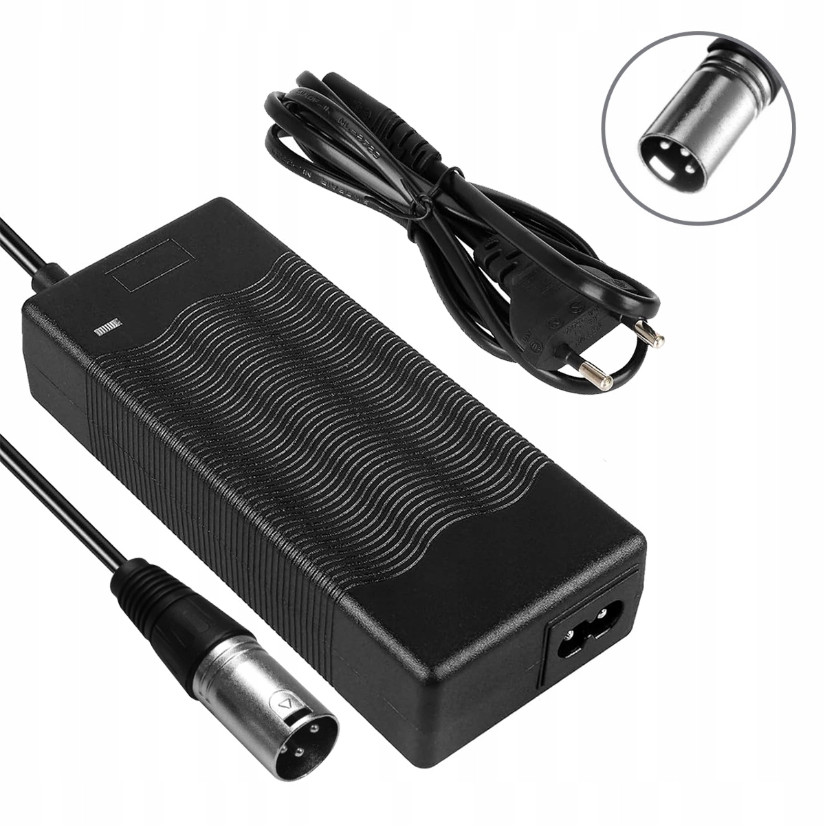Ładowarka Do Rower Elektryczny 42V 2A (36V Akumulatora Litowego) 3-PIN Xlr