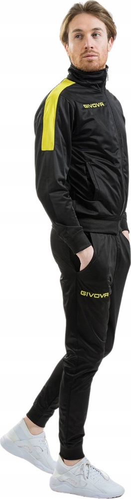Teplákovka Givova Tuta Revolution Černo-žlutý TR033 1007 r XL
