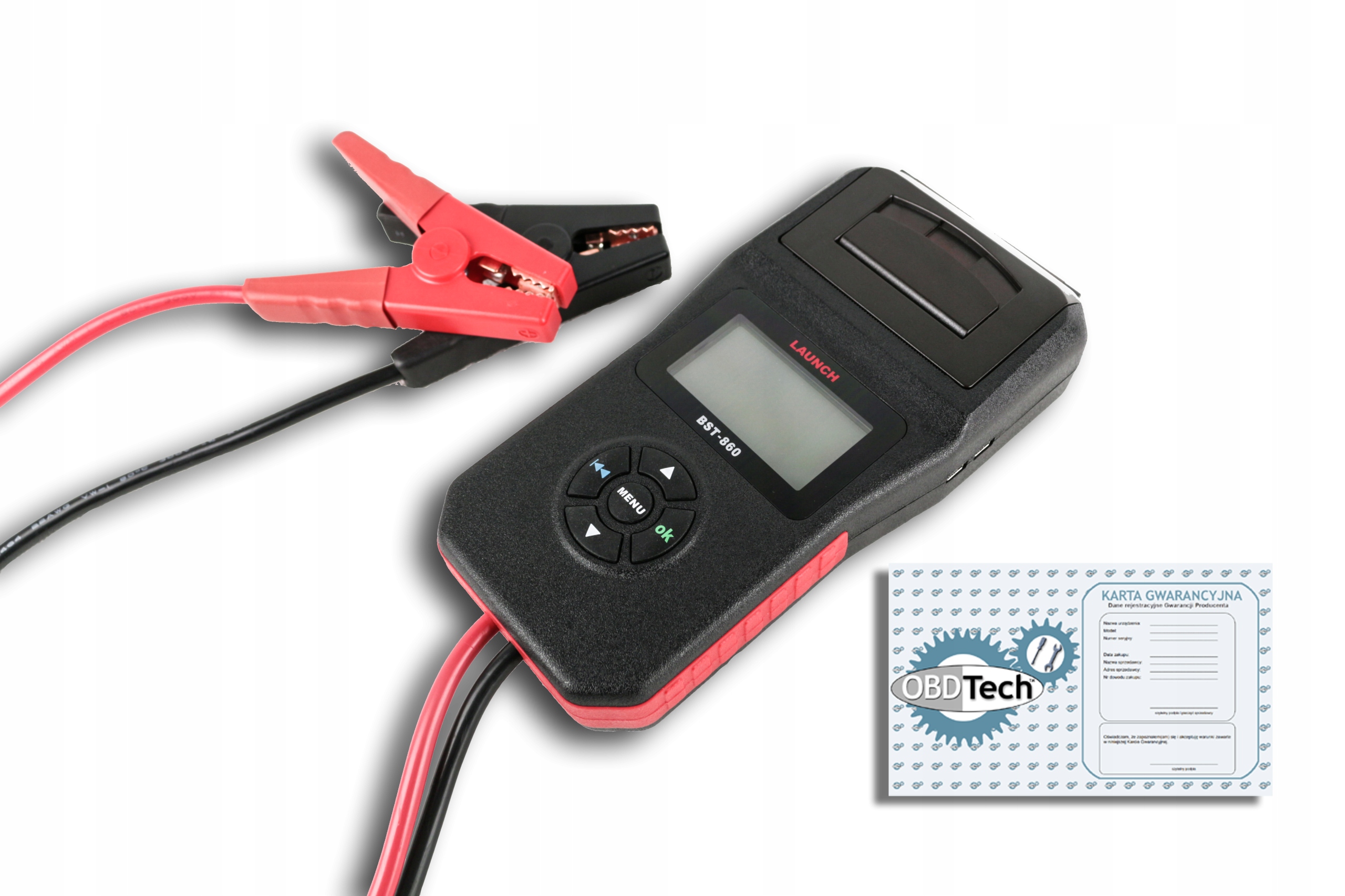 LAUNCH BST-860 Tester Akumulatorów 6V,12V,24V+Druk
