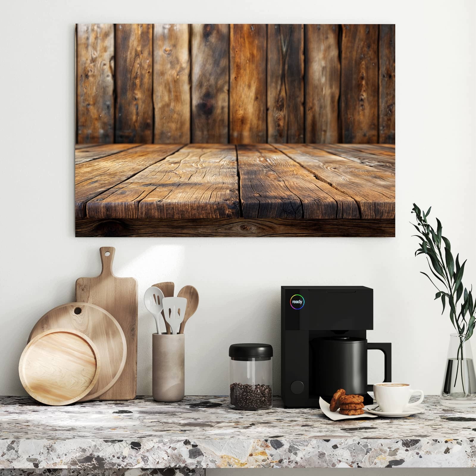 Magnetická tabule Vzhled dřevěné podlahy 90 × 60 cm