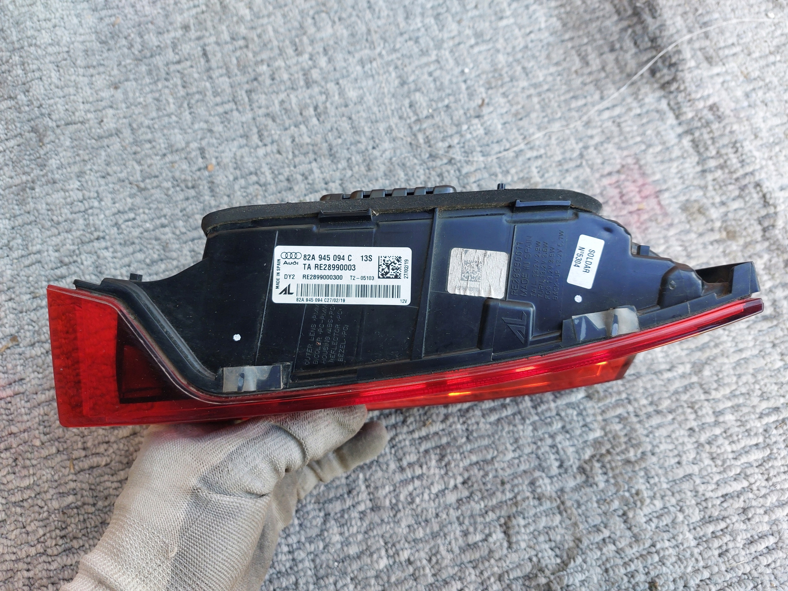 AUDI A1 II 82A light bonnet right rear LED 82A945094C