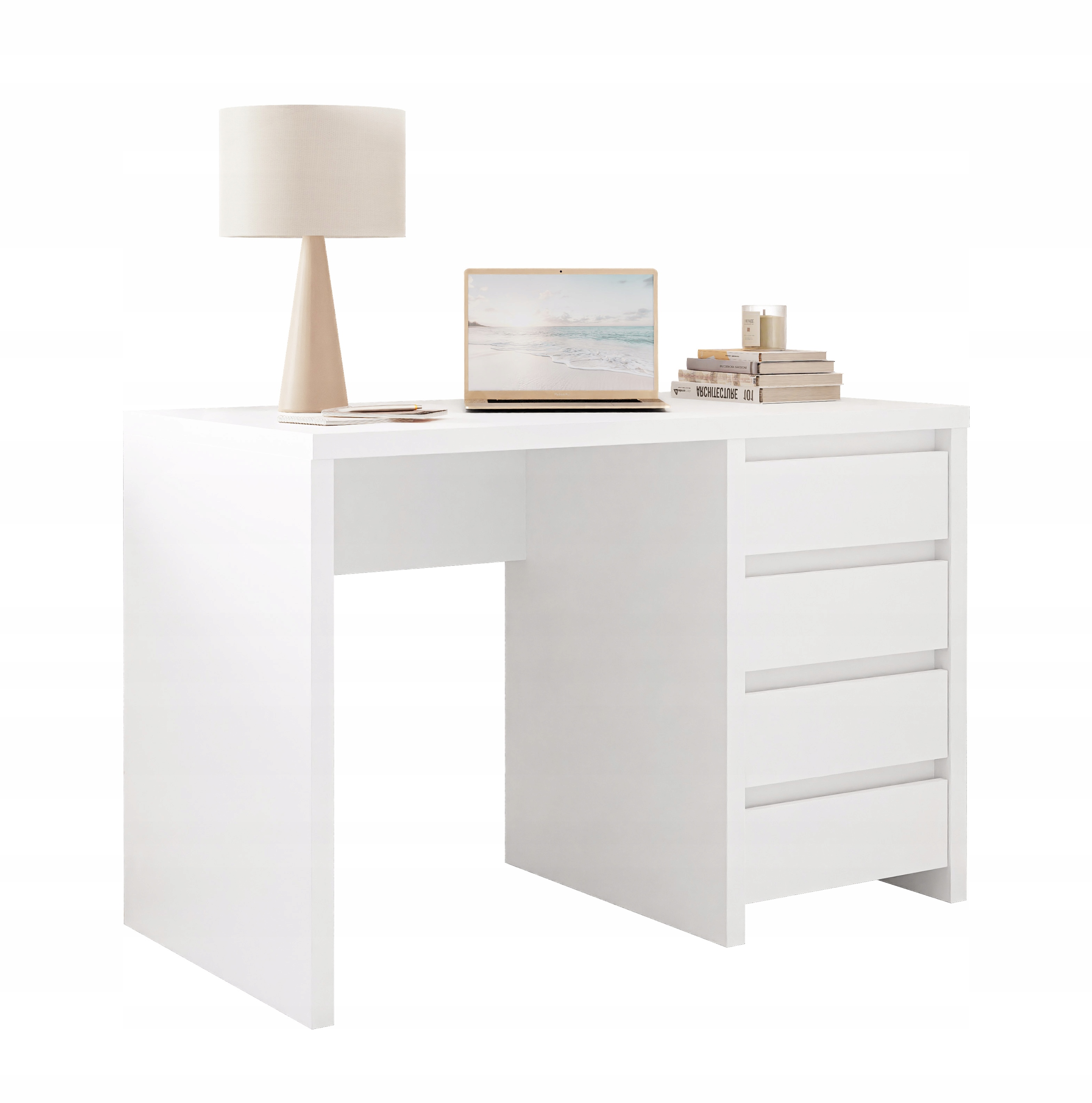 Рабочий стол NETWORK белый мат ящики