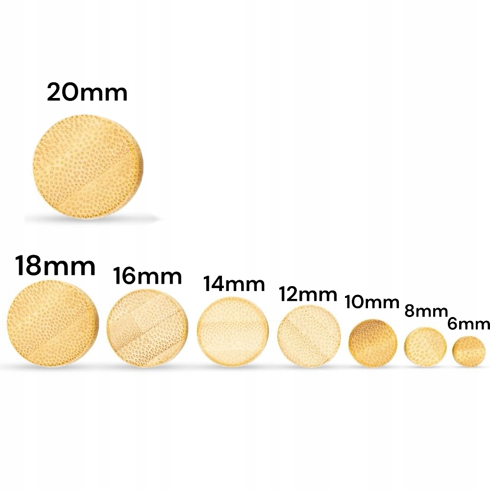PIERCING PLUG Tunel Rozpychacz do ucha Bambusowy 8mm Płeć uniseks