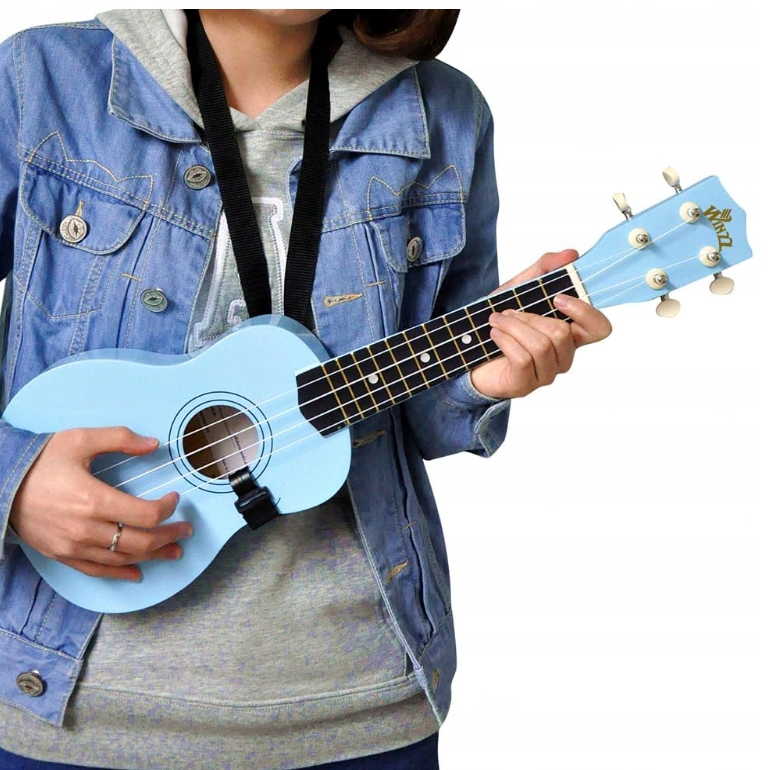 UKULELE SOPRANOWE NIEBIESKIE + GRATIS ZESTAW AKCESORIÓW POKROWIEC KOSTKI Rodzaj sopranowe