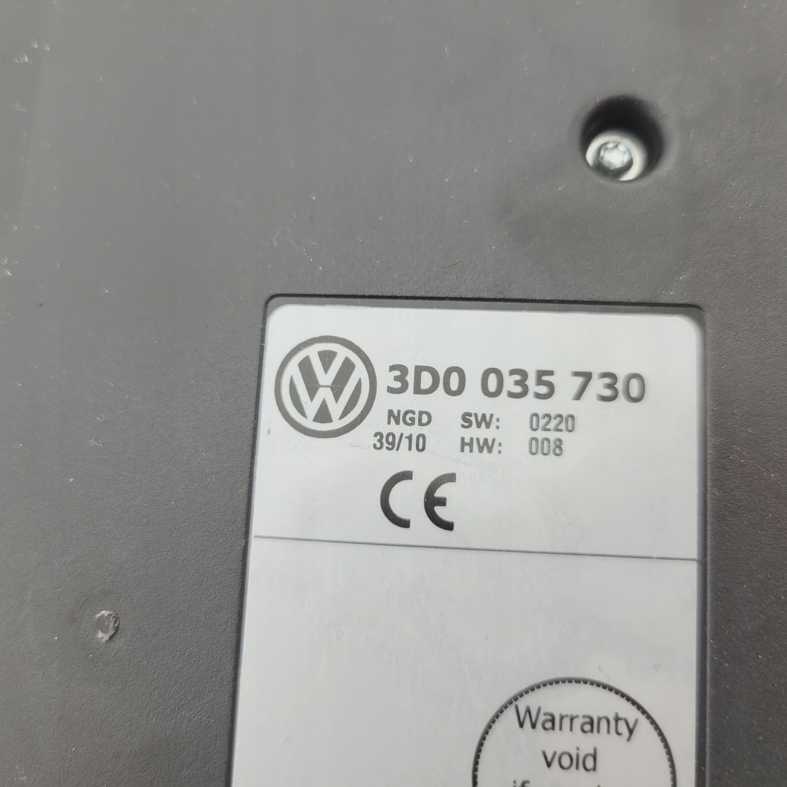 VW PHAETON II LIFT GP3 module control unit TELEFONU BLUETOOTH 3D0035730