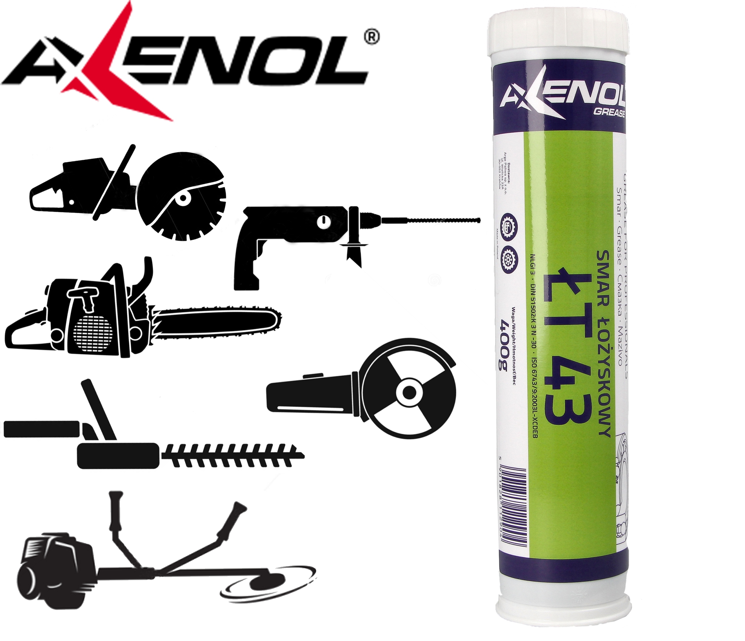 Smar do prowadnicy piły spalinowej elektronarzędzi łożysk kulkowych 400G