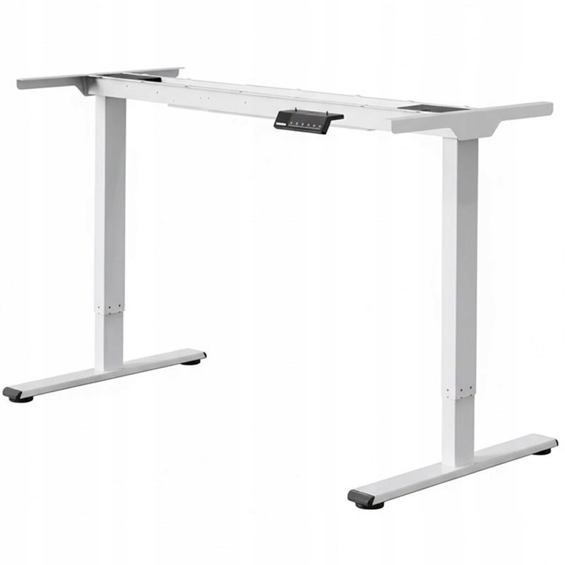 Stôl s nastaviteľnou výškou, biely, bez pracovnej dosky, ergonomický, vhodný do práce aj kancelárie