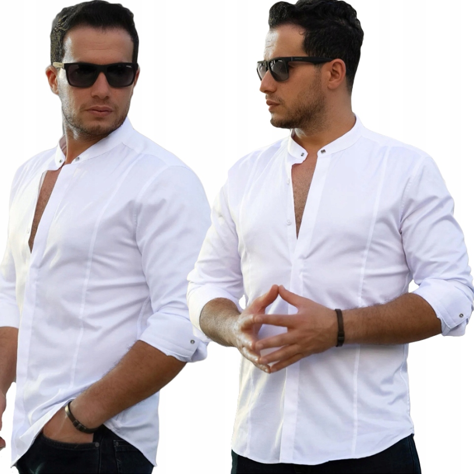 Pánská košile Casual Stojka Regular Svatba Svatební Hostina Dárek