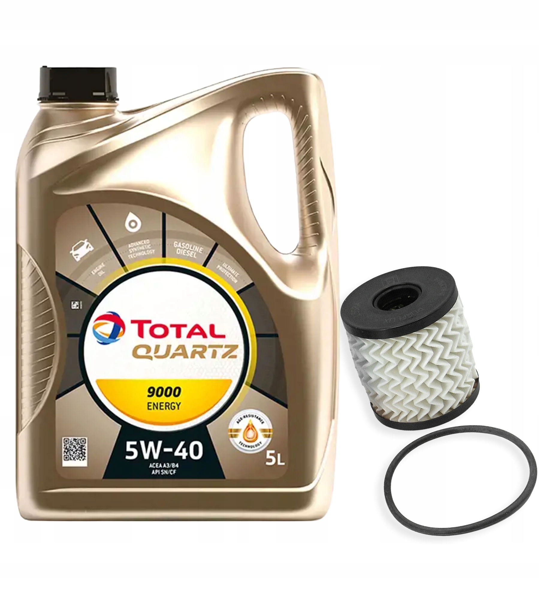 L358A Purflux Total Quartz 9000 5W40 5L Ford Focus Mondeo 2.0