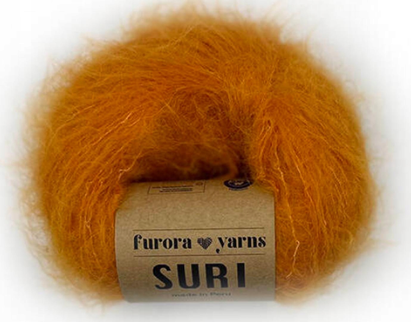 Włóczka Furora Yarns wełna Suri alpaka dyniowa
