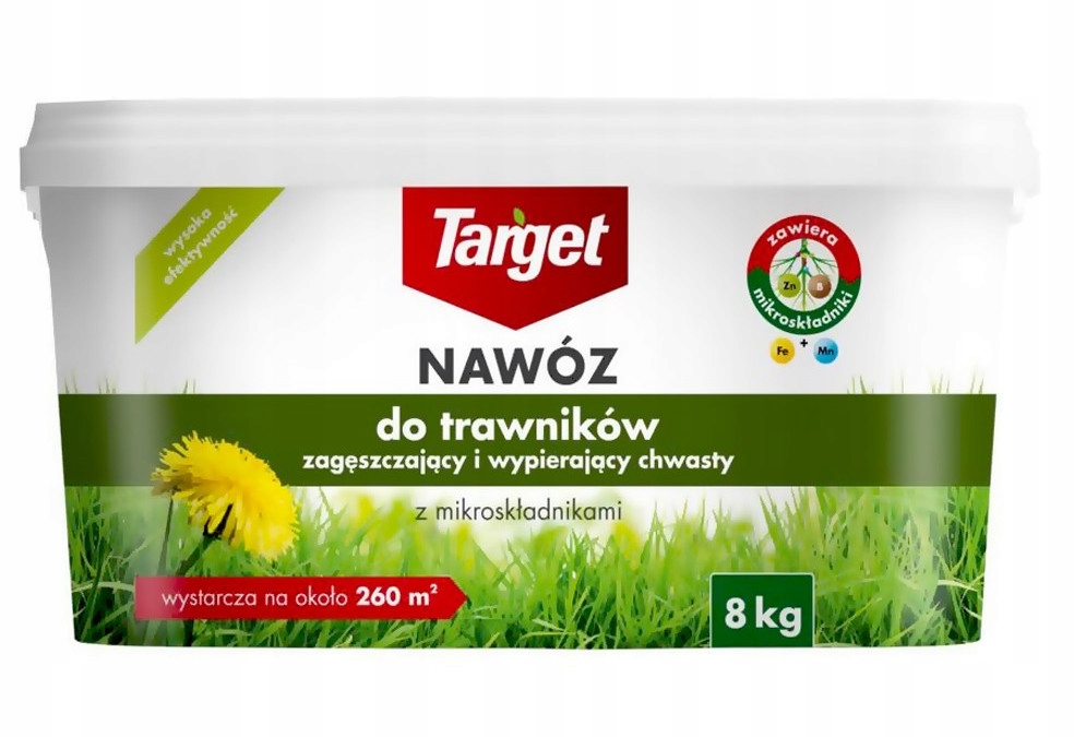 Target Nawóz zageszczajacy do trawników z mikroskładnikami 8 kg