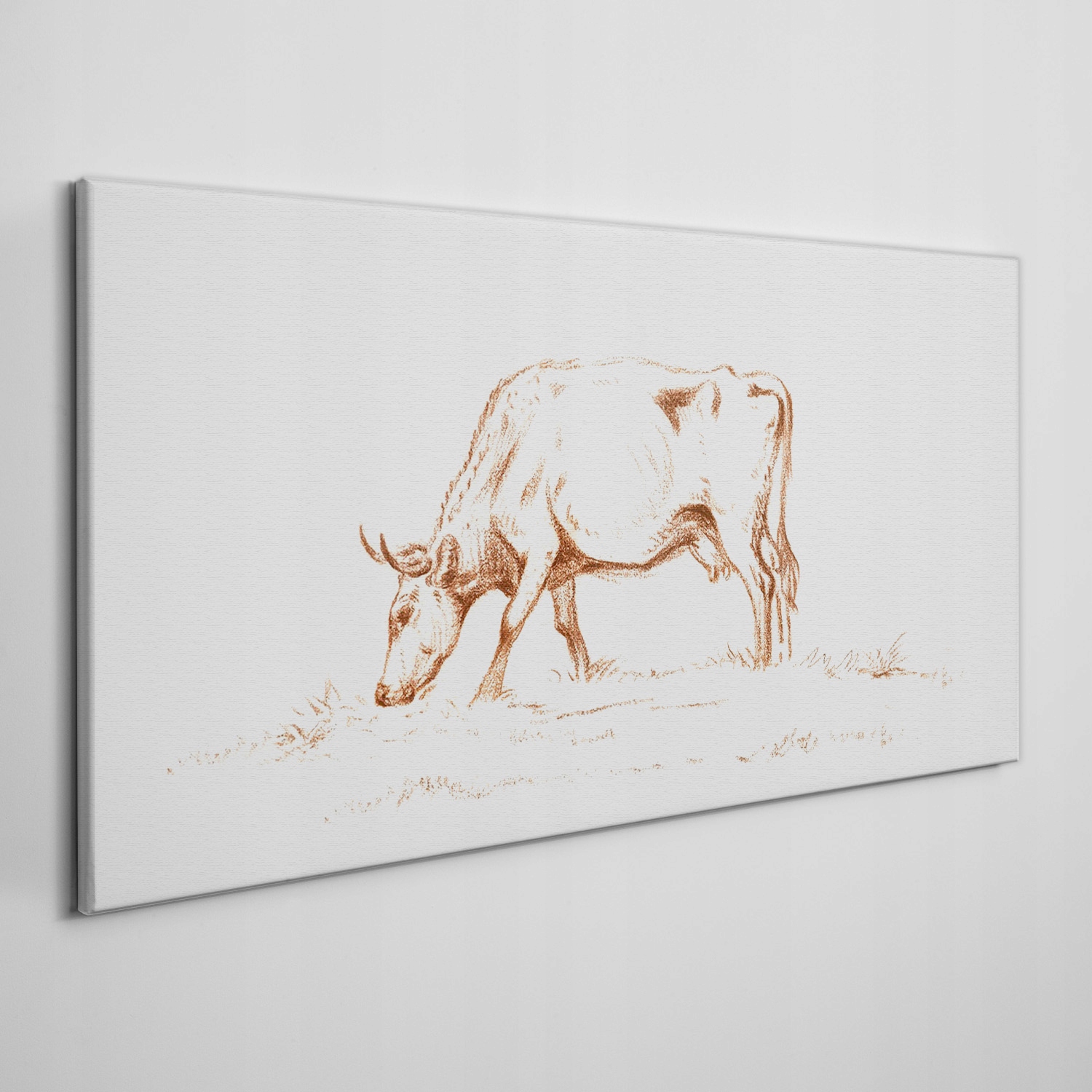 

Obraz na płótnie na ramie Krowa szkic 140x70 cm