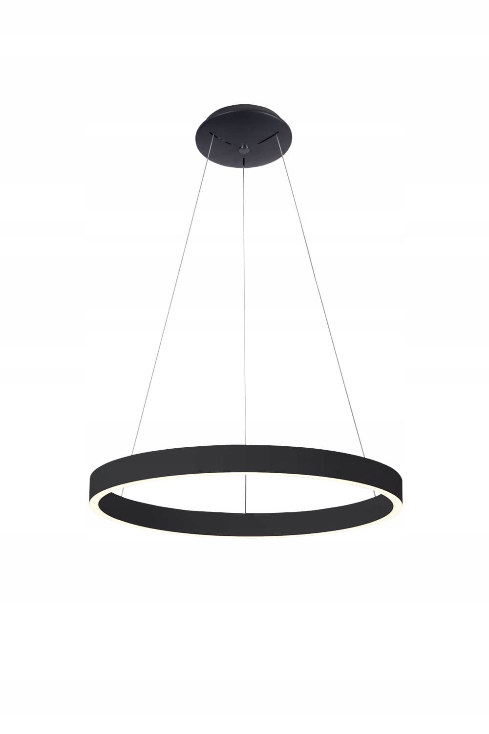 Lampa wisząca czarna z pierścieniem 116,5cm Led 100W do salonu AZzardo