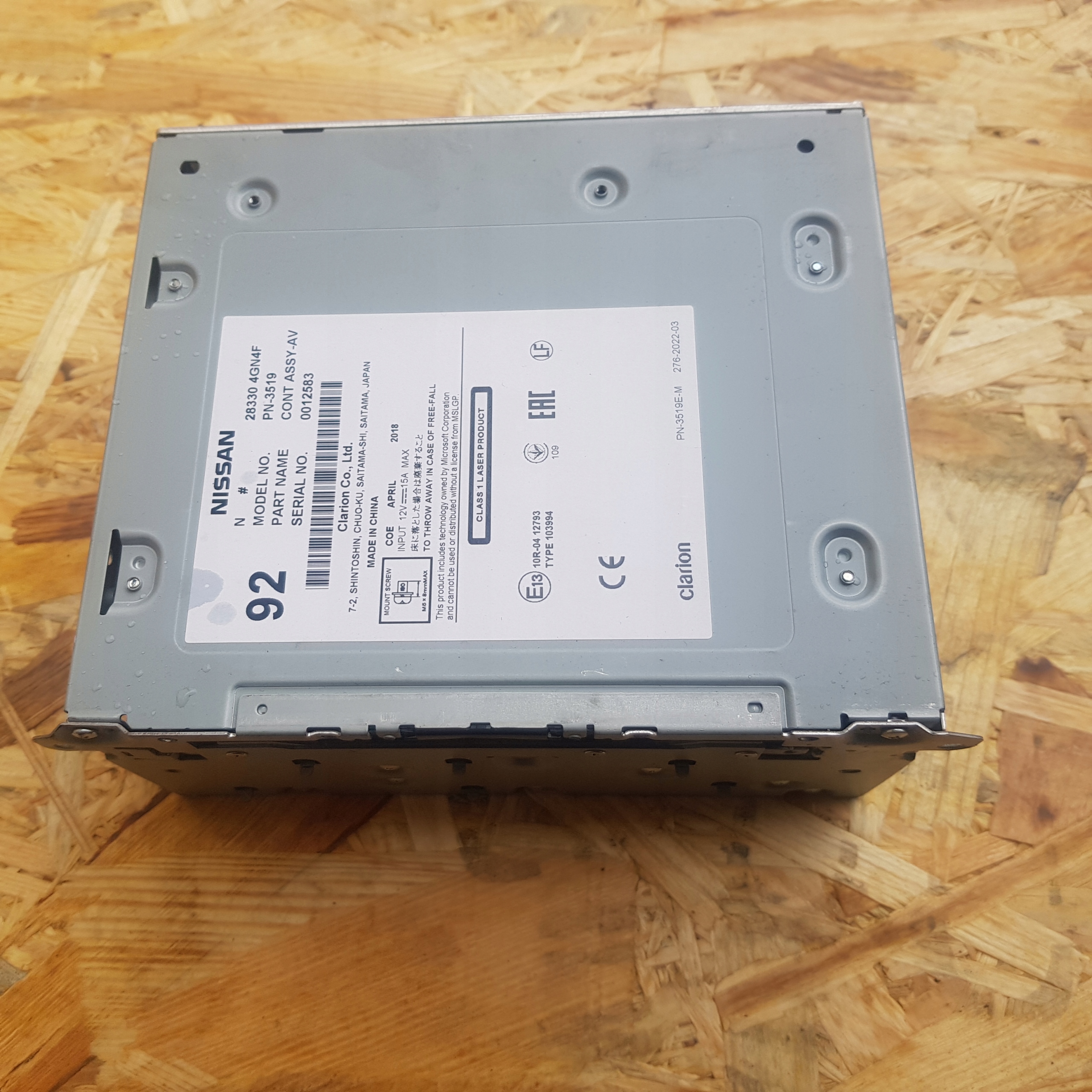 INFINITI Q50 RADIO player 283304GN4F