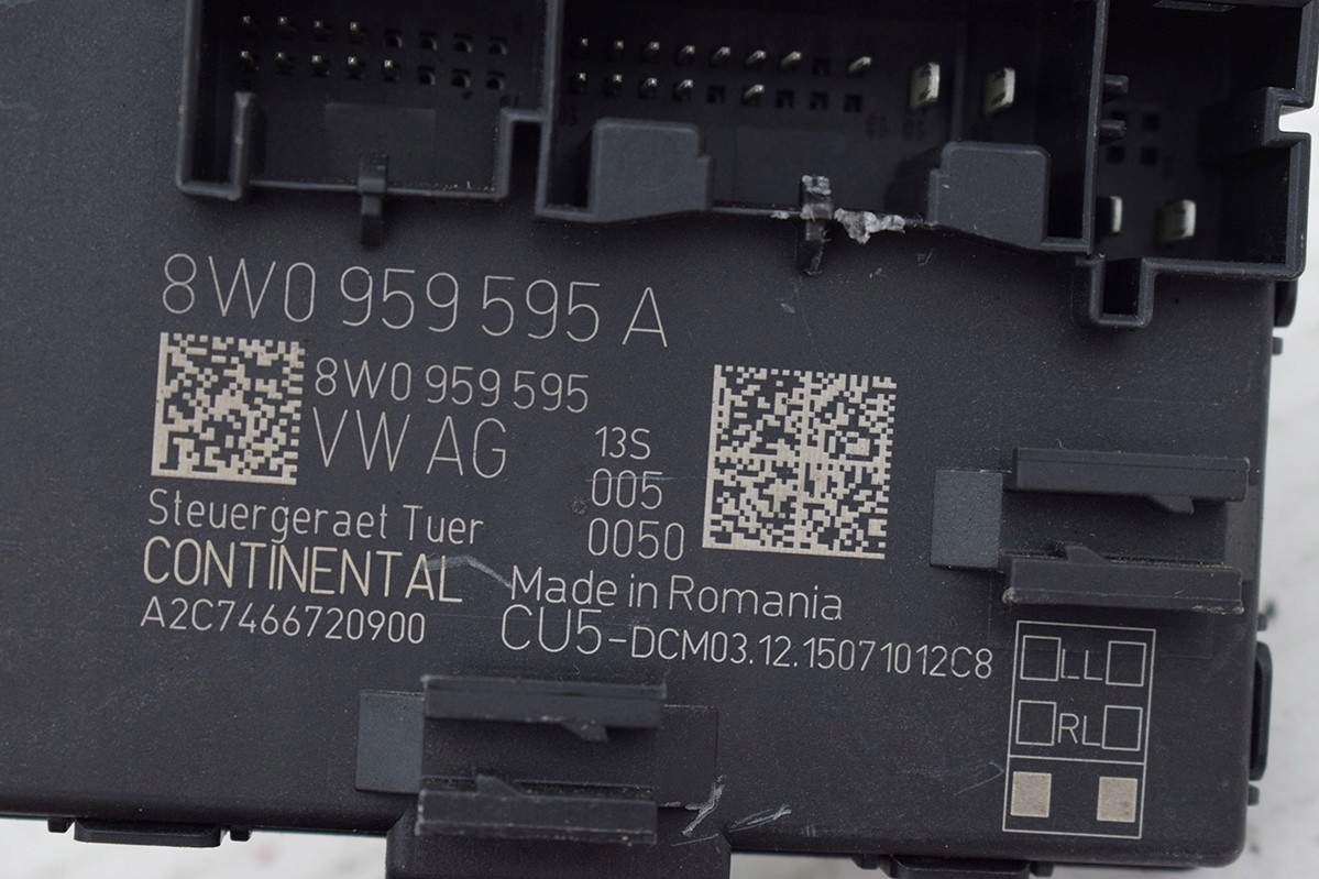 MODUL STEROWNIK DRZWI AUDI 8W0959595A Car type Passenger cars