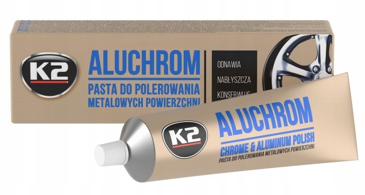 

K2 Aluchrom Pasta Do Felg Chromu I Aluminium 120g