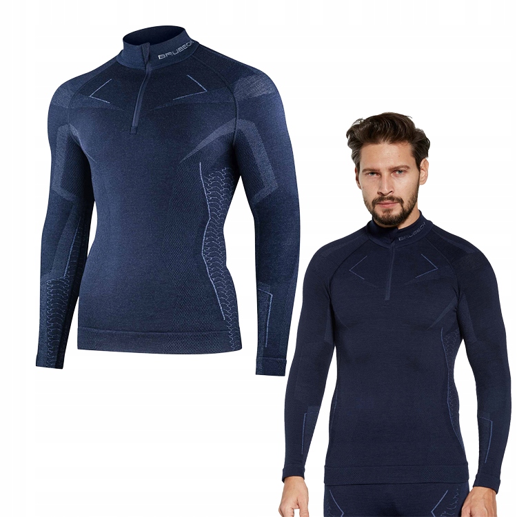 Bluza męska termoaktywna Brubeck Extreme Merino bielizna wełna ciepła M