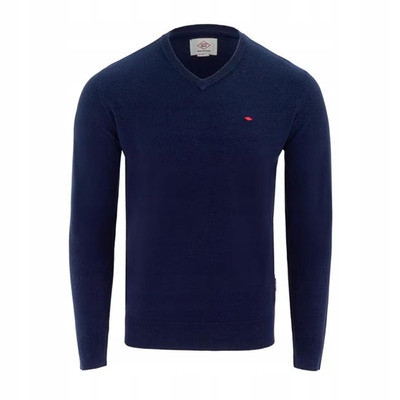 Lee Cooper Pánský svetr s výstřihem do V, tmavě modrý, velikost XXL