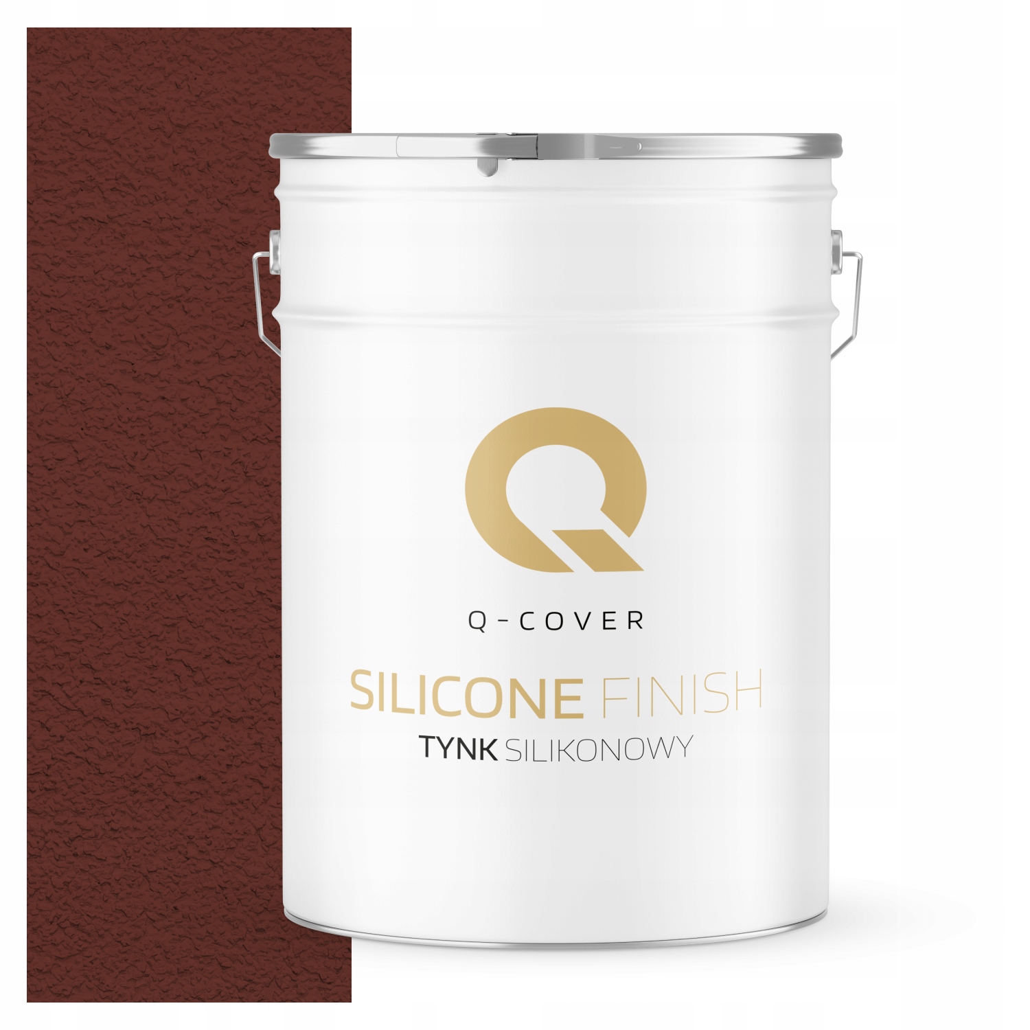 Silikonová Fasádní Omítka Hnědá Červená 25 Kg Granulace 1.5 mm Ral 8012