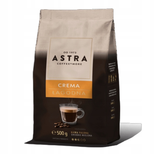 Levně Mletá káva crema jemná Astra 500 g