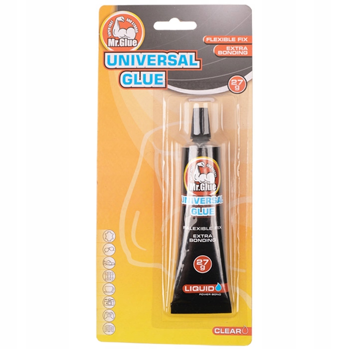 Klej Universal Glue Extra Mocny Wiążący Duży Do Metalu Plastiku Szkła 27g