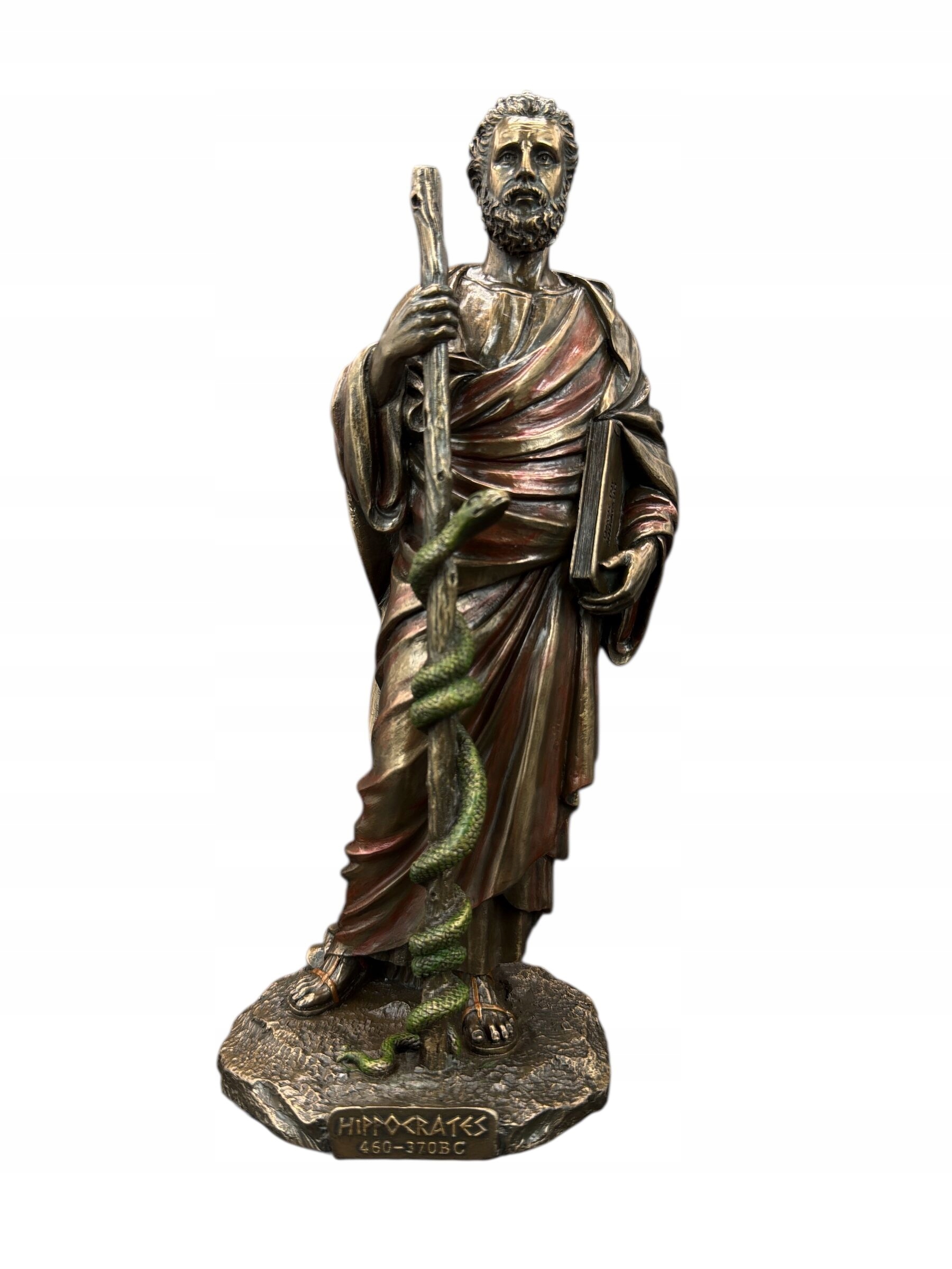 Figurka Otec medicíny Hipokrates s hadom Eskulap Veronese (WU77124A4)
