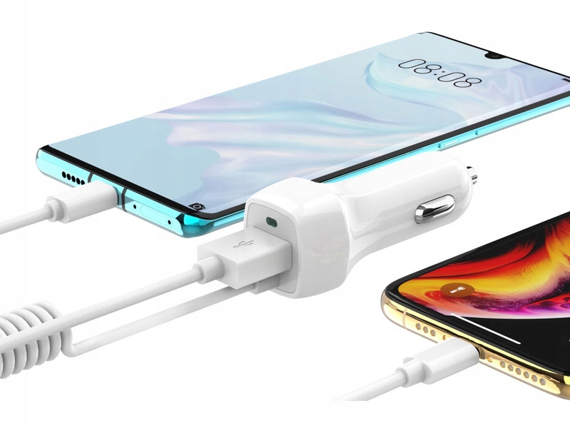 ŁADOWARKA SAMOCHODOWA – USB + IPHONE LIGHTNING Producent Extremestyle