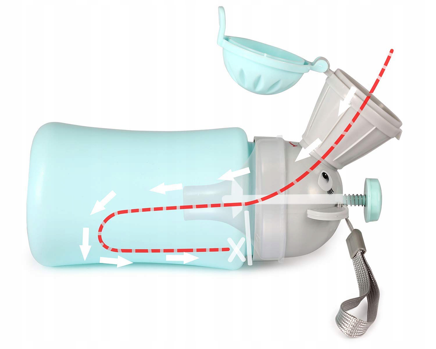 PISUAR NOCNIK TURYSTYCZNY DLA CHŁOPCA PRZENOŚNY DLA DZIECI MINI TOALETA Kod producenta Doniczka zielona
