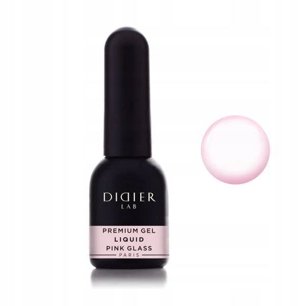 DIDIER LAB LIQUID ŻEL PŁYNNY ŻEL DO PAZNOKCI PINK GLASS 10ml