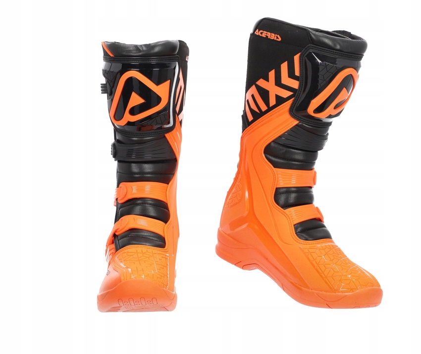 Topánky X-Team Acerbis Motocross Enduro oranžovo-čierne motocyklové