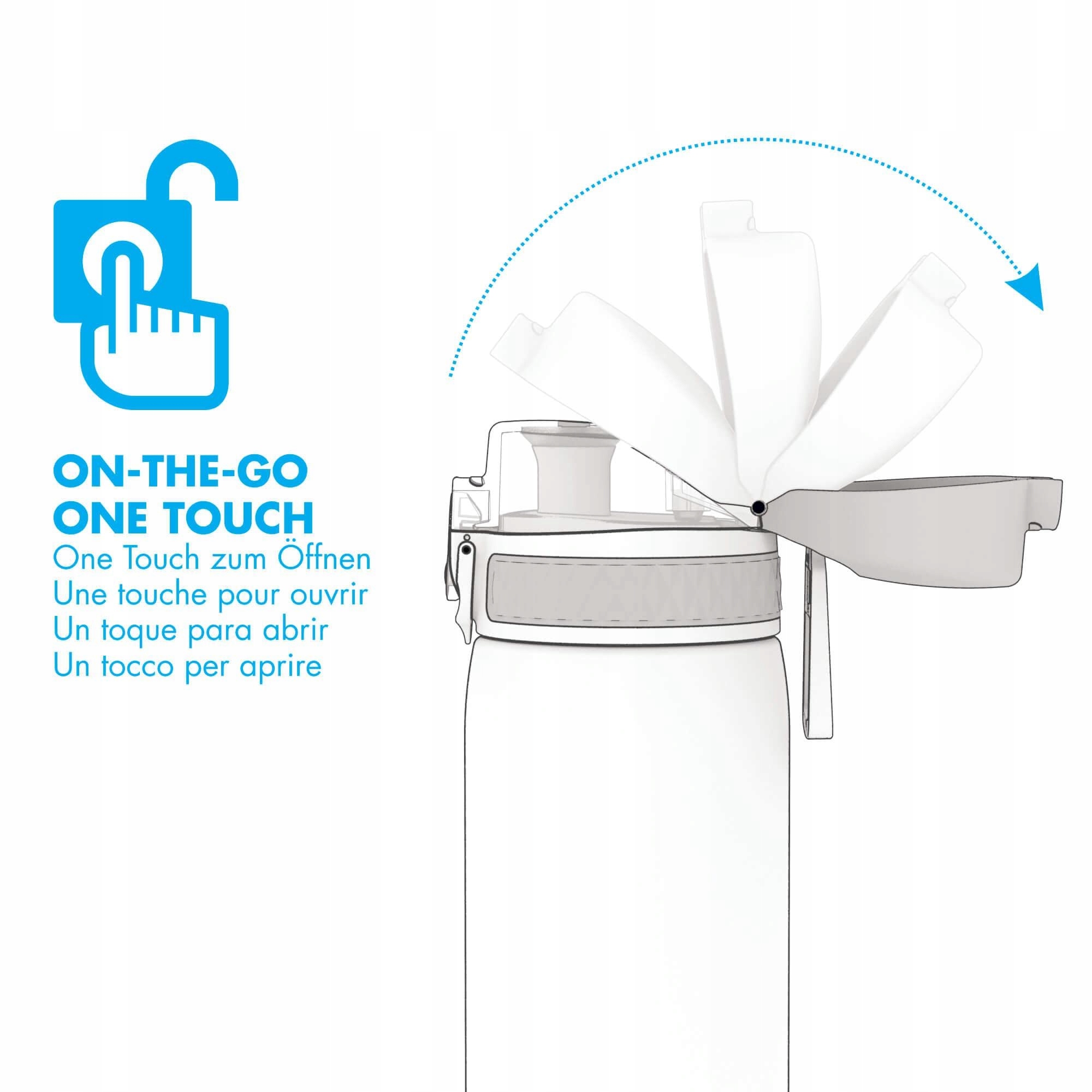 Ion8 Leak Proof Slim Water Bottle, BPA , 500ml, Pink Marka Ion8